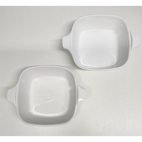 2- CorningWare P-41 Cornflower Blue Petite Pans Blue Stamp Casserole Dishes - Picture 3 of 8